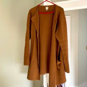 J. Crew long open cardigan with pockets